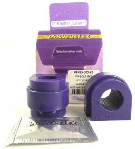 Powerflex Buchsen for Audi S3 MK2 8P (2006-) Front Anti Roll Bar Bush 22mm