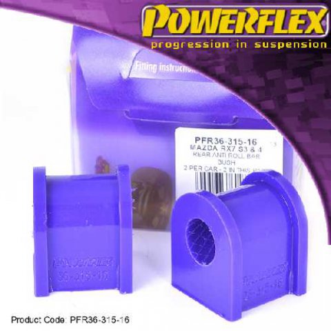 Powerflex Buchsen fr Mazda RX7 Generation 3 & 4 Stabilisator hinten 16mm