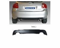 Rear Valance insert with cut out for 2x single tailpipes - avoids having to cut the original rear valance Auris except Facelift Matt black, ready to paint