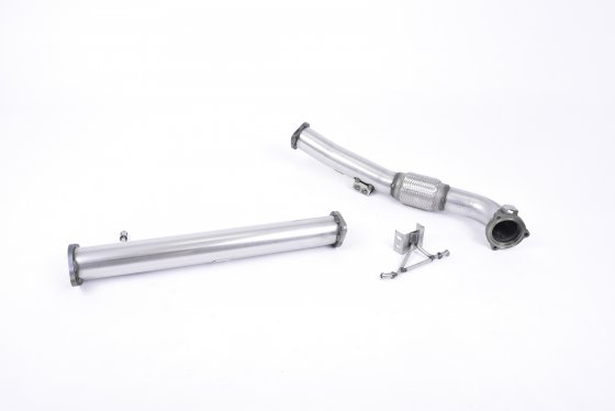 Milltek Large-bore Downpipe and De-cat for Ford Focus MK2 MK2 RS 2.5T 305 PS