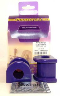 Powerflex Buchsen for Mazda MX-5 MK3 2005 on Front Anti Roll Bar Bush 21mm