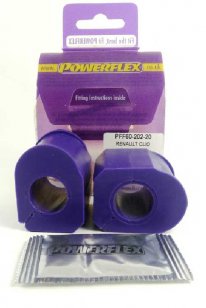 Powerflex Buchsen for Renault Clio including 16v & Williams Front AntiI Roll Bar Inner Mount 20mm