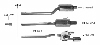 Bracket LH for rear silencer MI/R56-M76T or MI/R56-Q90i
