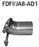 Adaptor after catalytic converter (only for Fiesta JA8 1,4l + 1,6l petrol models)