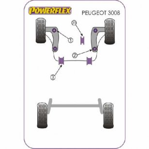 Powerflex Buchsen fr Peugeot 3008 (2008-on) Stabilisator vorne 24.5mm